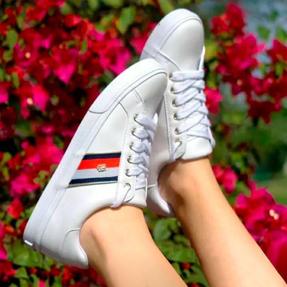 Zapatillas Tommy Hilfiger Lenka Original Color Blanco Unisex