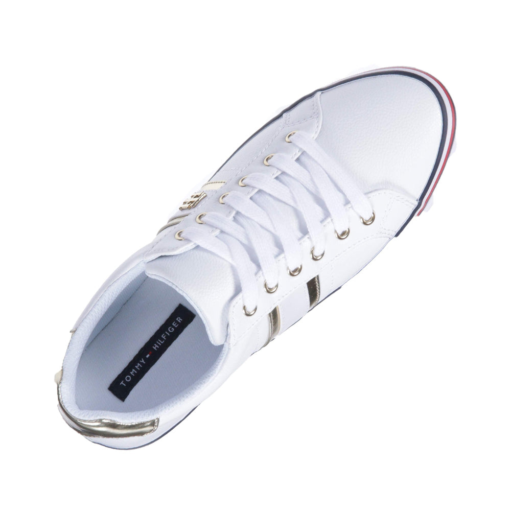 Zapatillas Tommy Hilfiger Fenti Original Color Blanco Para Mujer