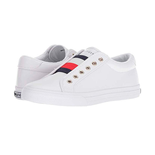 Zapatillas Tommy Hilfiger Laven Original Logo TM Color Blanco Para Mujer