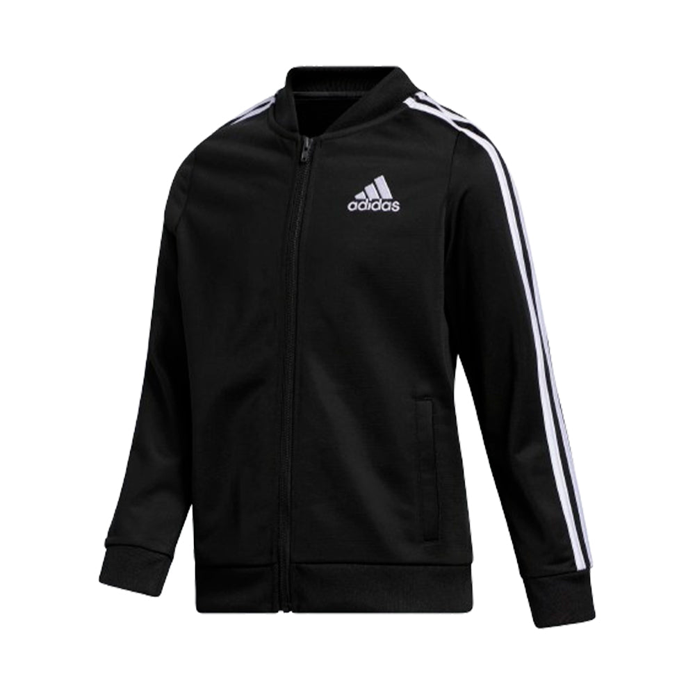 Casaca Adidas Original CM5182 Bomber Tricot Color Negro Para Niños Talla XL