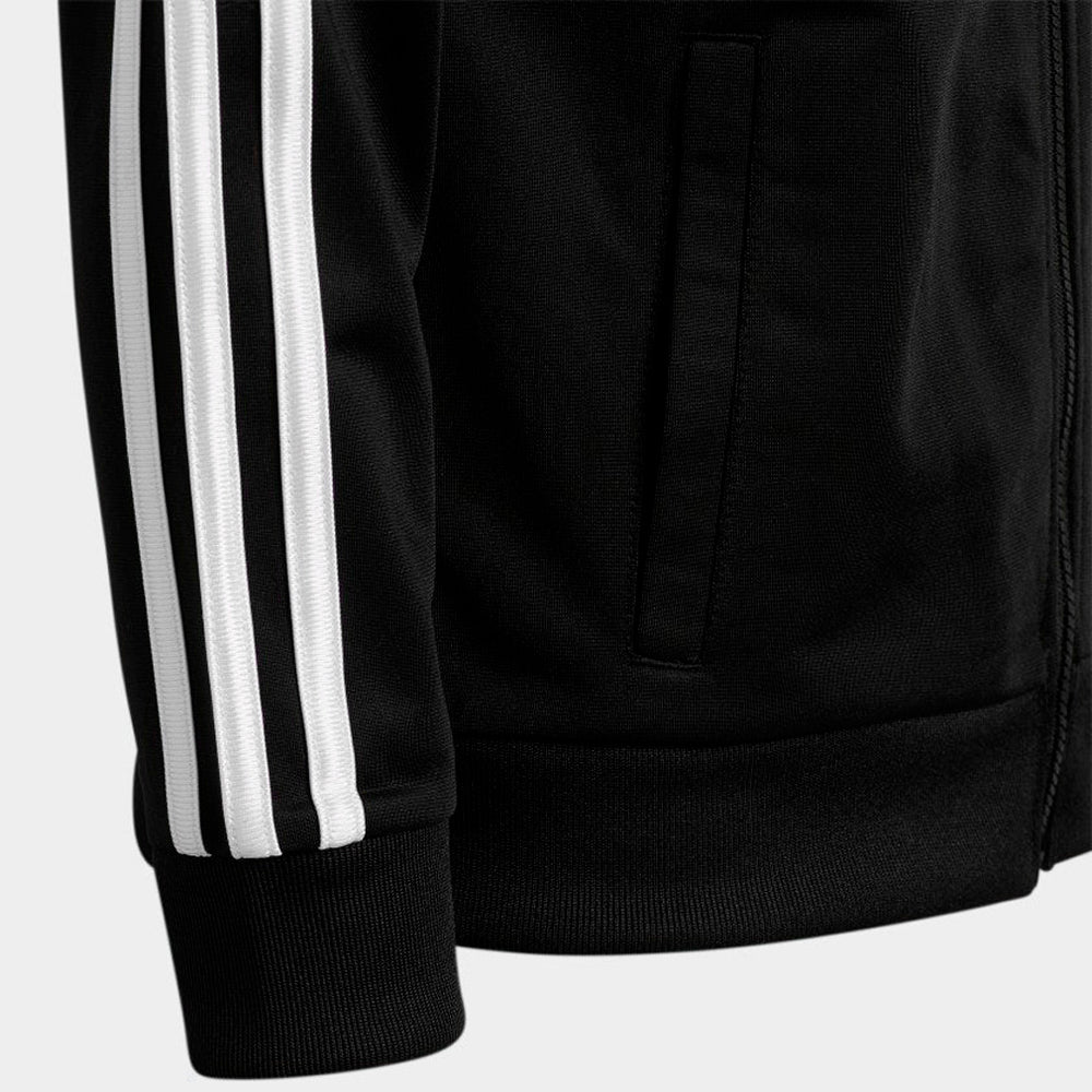 Casaca Adidas Original CM5182 Bomber Tricot Color Negro Para Niños Talla XL