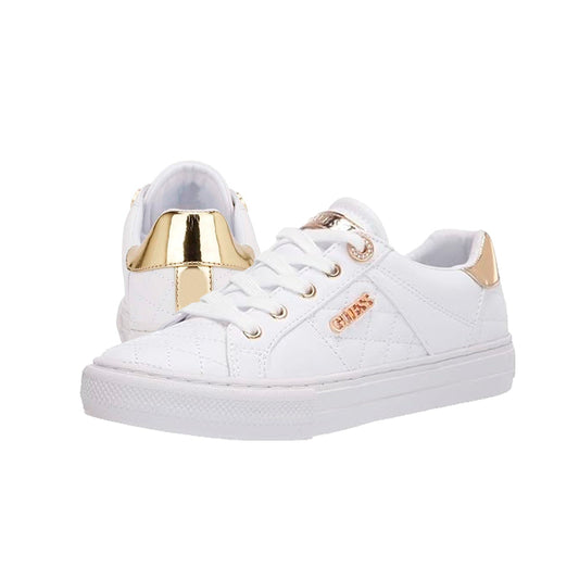 Zapatillas Guess Loven Blanco con detalles Dorados para Mujer