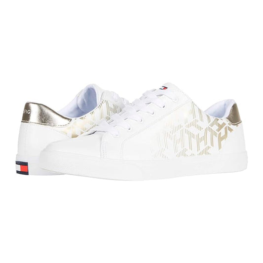 Zapatillas Tommy Hilfiger Loura Original Color Blanco con Detalles para Mujer