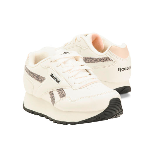 Zapatillas Reebok Harman Original Color Beige con Manchas de Tigre Para Mujer