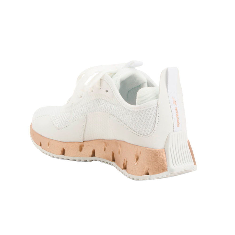 Zapatillas Reebok Zig Dynamic Original Color Blanco con Suela Dorada Para Mujer