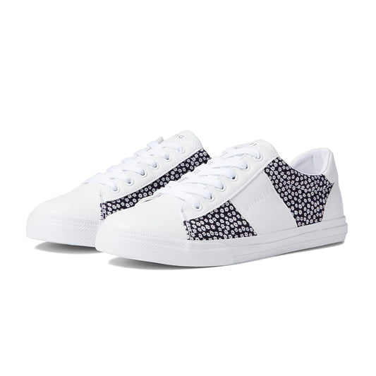 Zapatillas Tommy Hilfiger Lucis Original Color Blanco y Azul Floreado Para Mujer