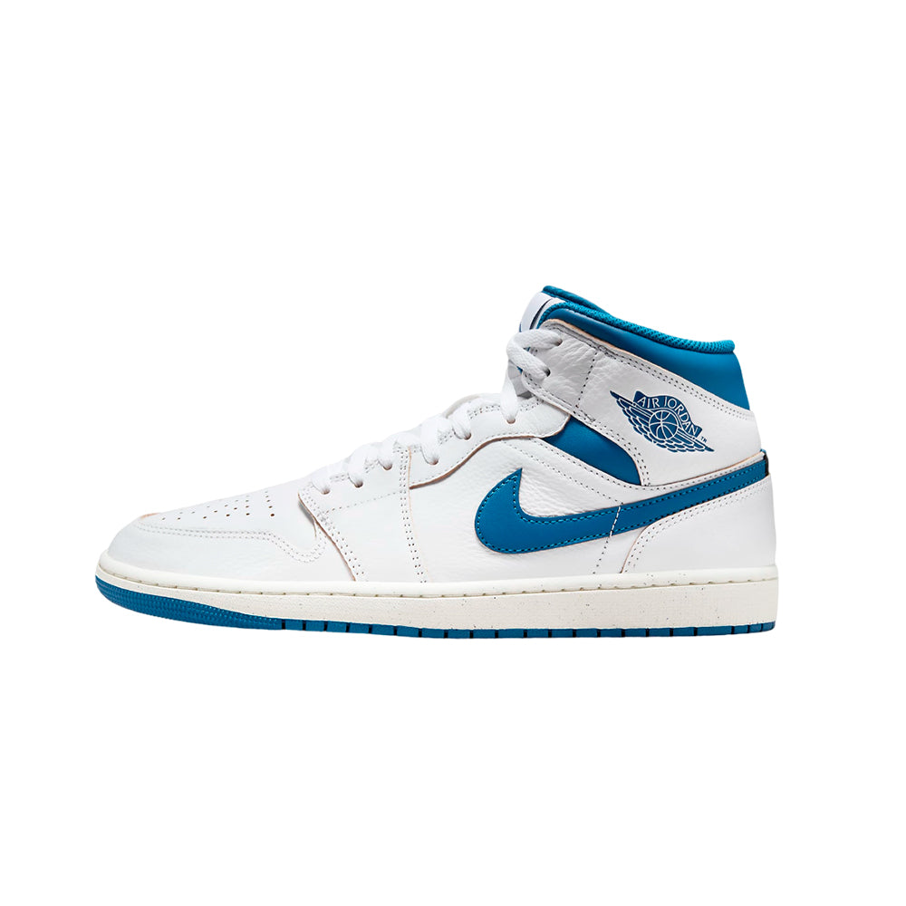 Zapatillas Nike SE Air Jordan 1 Mid - FN5215 141 Color Blanco y Azul