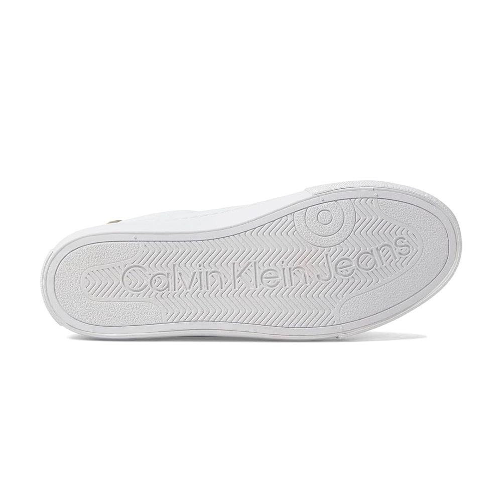 Zapatillas Calvin Klein Calysse Unisex Color Blanco y Dorado