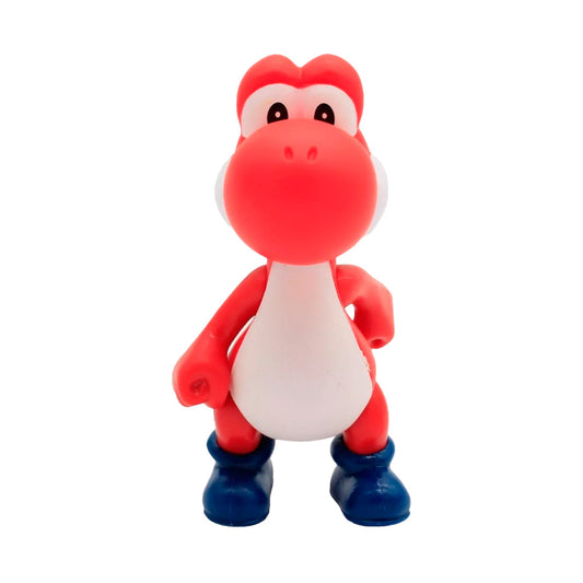 Muñeco Juguete Super Mario Bros - Figura Yoshi Color Rojo Colección 12 cm