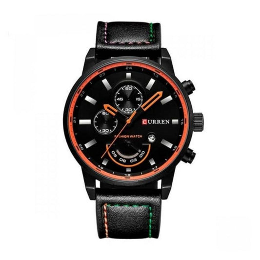 Reloj Análogo Curren Original KREa9401230101 para Hombre Cuero Color Negro