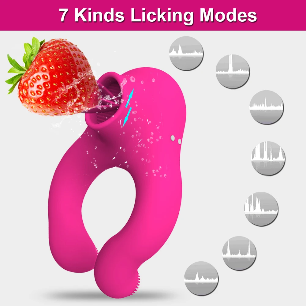 Anillo Vibrador Masculino con Estimulador para mujer Pomfw SJH04 En Silicona Medica