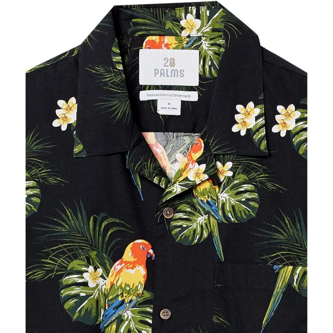 Camisa Hawaiana Tropical  28 Palms Original Talla XS