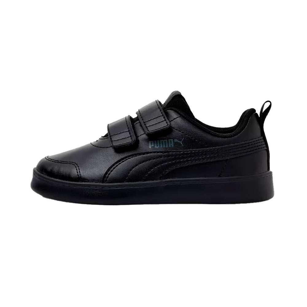 Zapatillas Puma CourtFlex V2 V PS 371543 06 Original Color Negro Para Niños