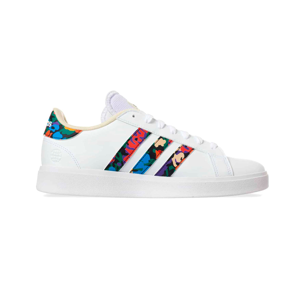 Zapatillas Deportivas Adidas Court Base 2.0 GY2490 Color Blanco Para Mujer