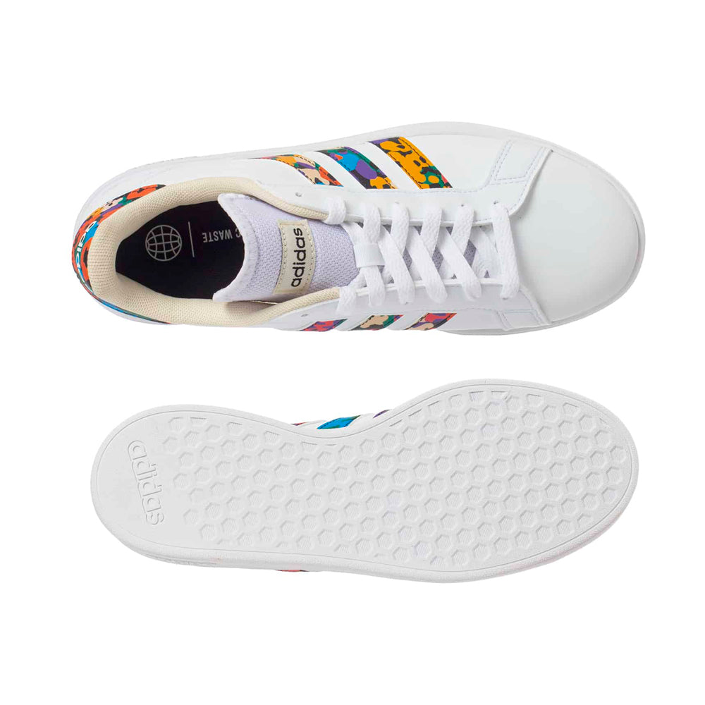 Zapatillas Deportivas Adidas Court Base 2.0 GY2490 Color Blanco Para Mujer