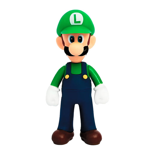 Muñeco Juguete Super Mario Bros - Luigi Clasico Verde 12cm