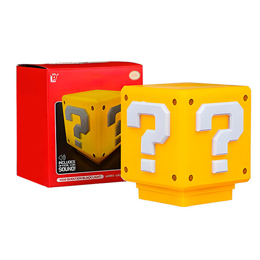 Lampara Super Mario Bros - Colección Mini Question Block Amarillo