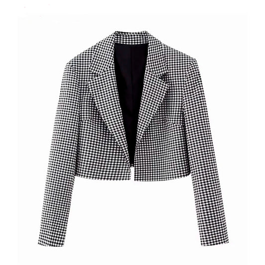 Blazer de Cuadros BE759  Tangada Mujer Talla S