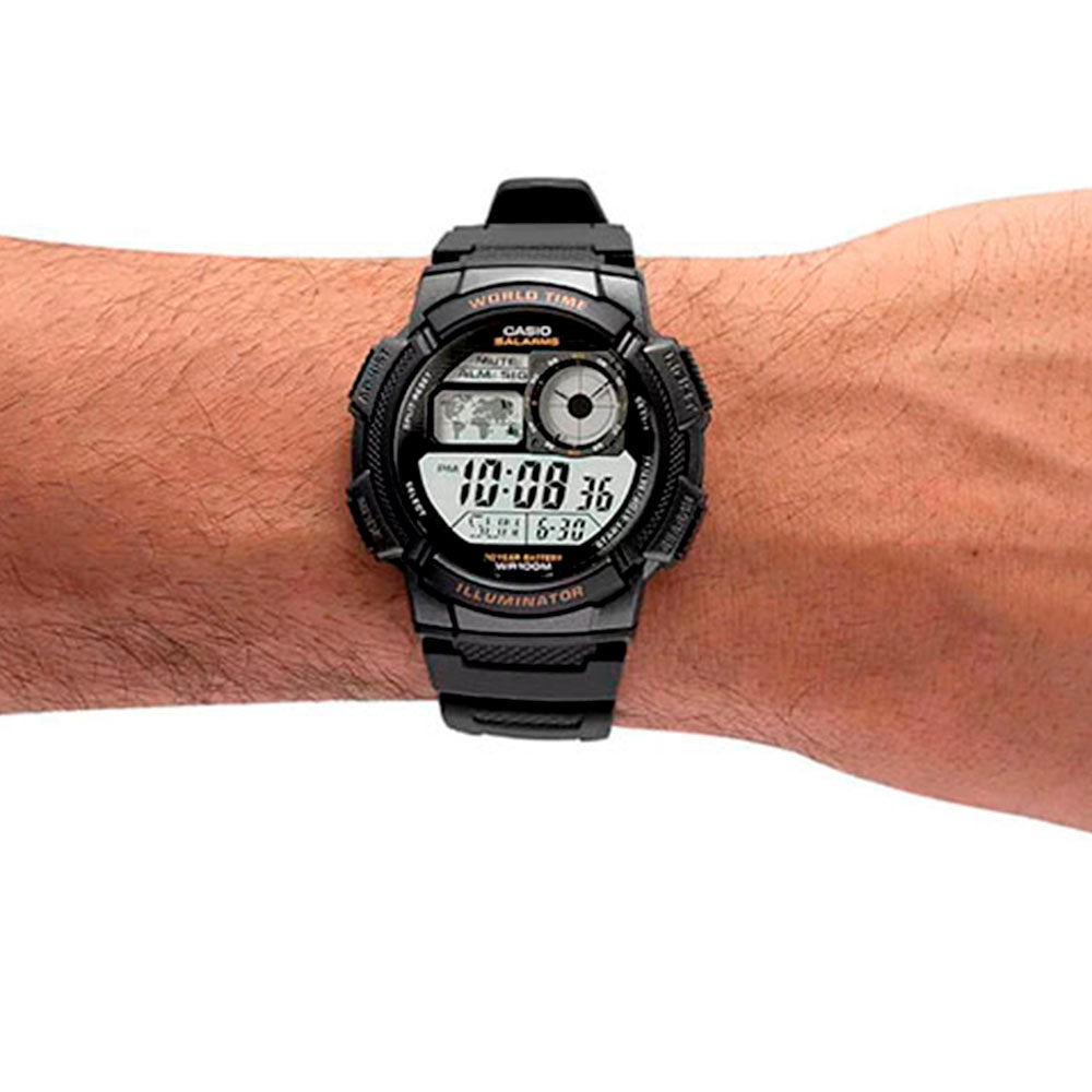 Reloj Digital Casio Original AE-1000W-1B para Hombre en Resina Color Negro