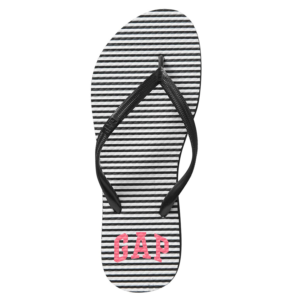 Sandalias Gap flip flop Color Blanco y Negro Para Mujer