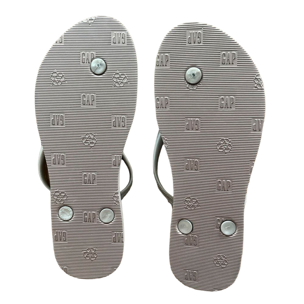 Sandalias Gap flip flop Color Perla Para Mujer