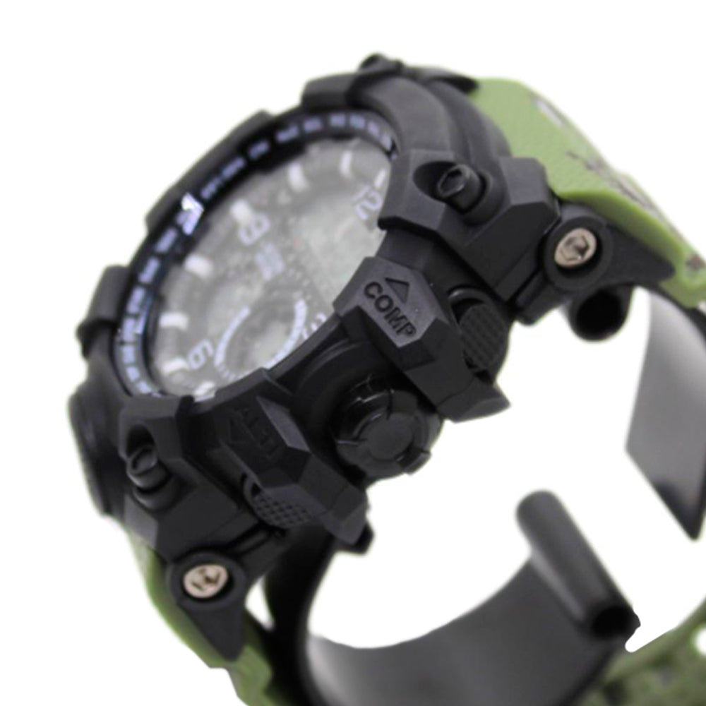 Reloj Digital Invicta AC435-004 X Digitex Color Negro y Verde Para Hombre