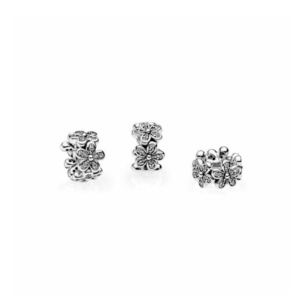 Charm Pandora Original para Mujer 792053 Daisy Flower Plata 925