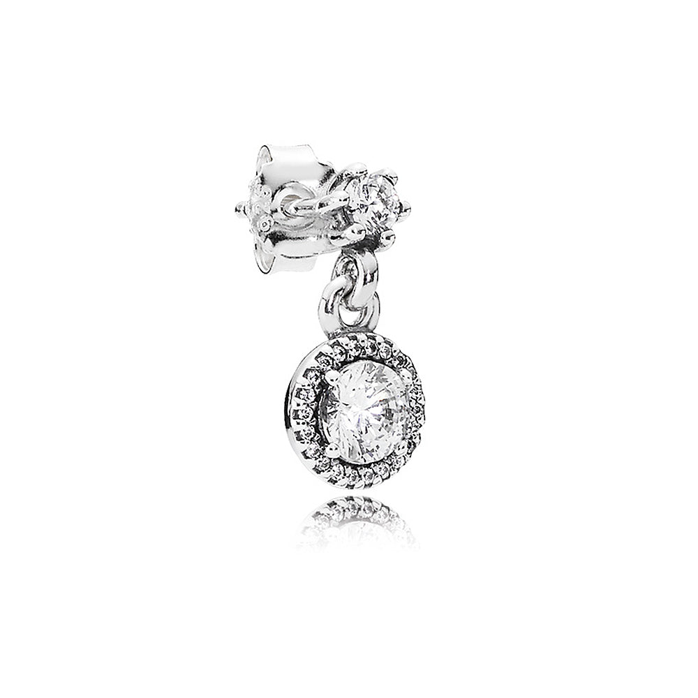 Aretes Pendientes Pandora Estilo Colgante Elegancia Clasica 290594CZ Plata 925