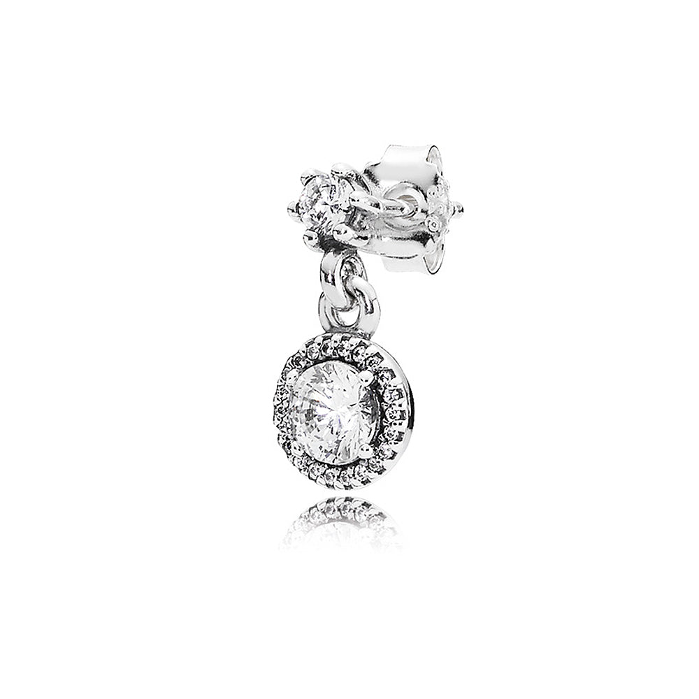 Aretes Pendientes Pandora Estilo Colgante Elegancia Clasica 290594CZ Plata 925