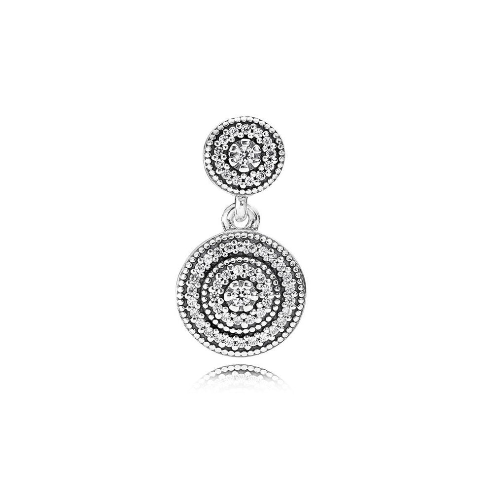 Aretes Pendientes Pandora Elegancia Radiante con Circonitas 290688CZ Plata 925