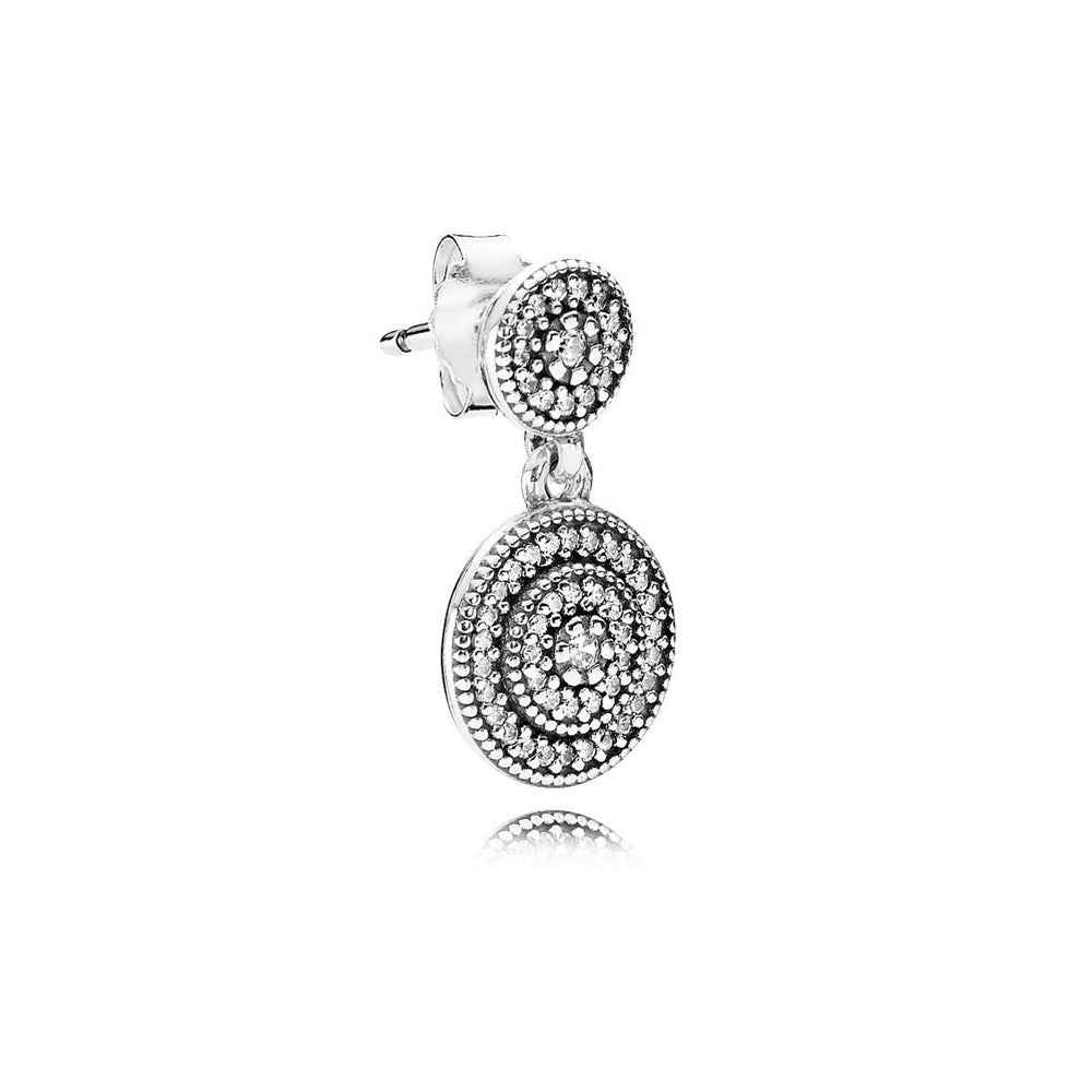 Aretes Pendientes Pandora Elegancia Radiante con Circonitas 290688CZ Plata 925