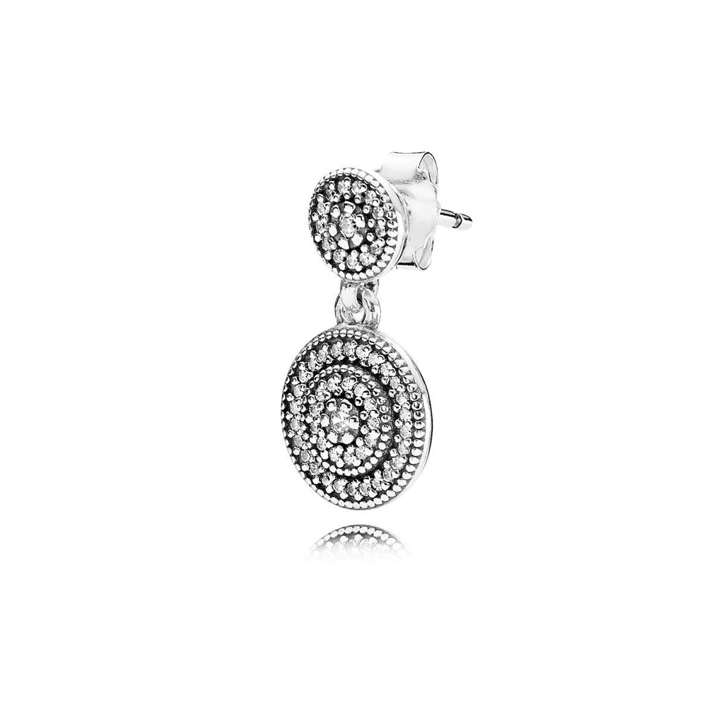 Aretes Pendientes Pandora Elegancia Radiante con Circonitas 290688CZ Plata 925