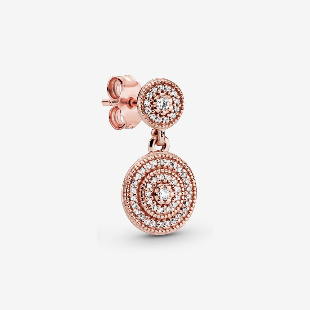 Aretes Pendientes Pandora Rose Elegancia Radiante con Circonitas 280688CZ Plata 925