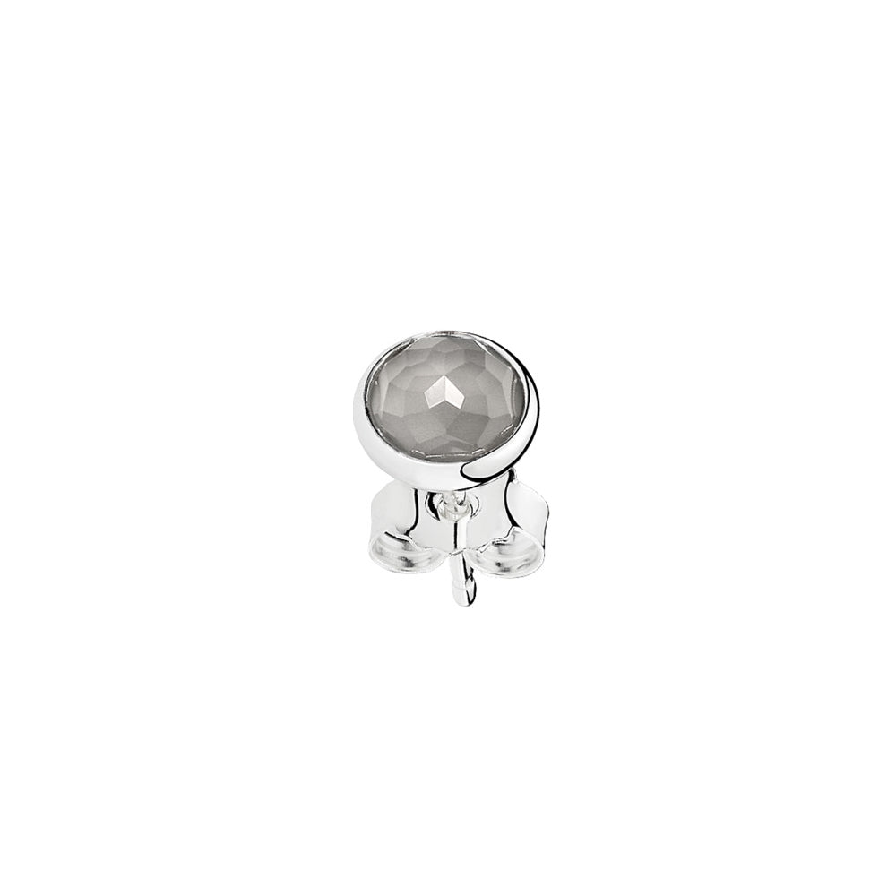 Aretes Pendientes Pandora Gotas de Junio Piedra Luna Gris 290738MSG Plata 925