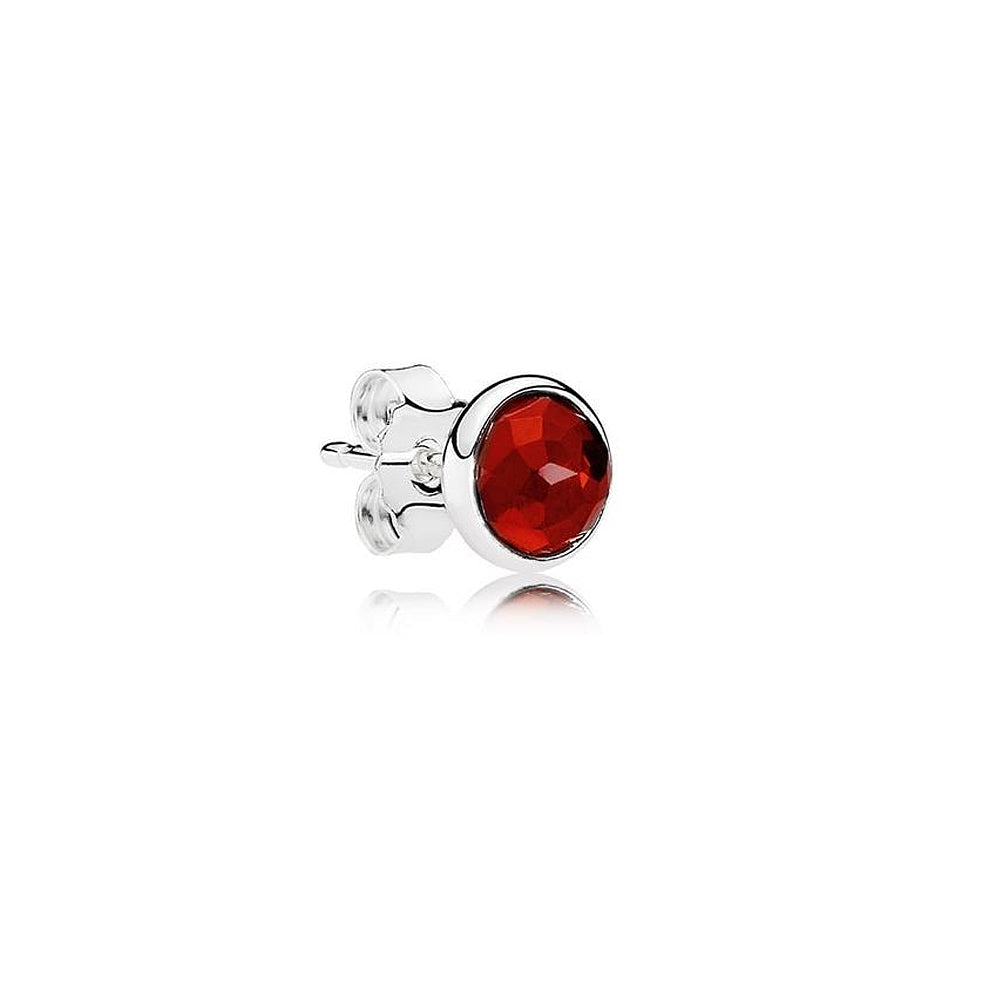 Aretes Pendientes Pandora Gotas de Julio Piedra Roja 290738SRU Rubi Sintetico Plata 925