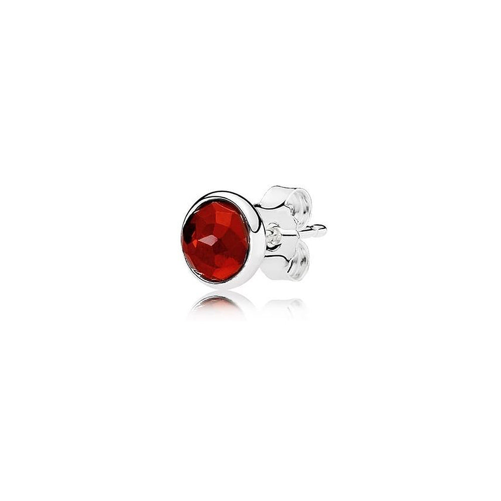 Aretes Pendientes Pandora Gotas de Julio Piedra Roja 290738SRU Rubi Sintetico Plata 925