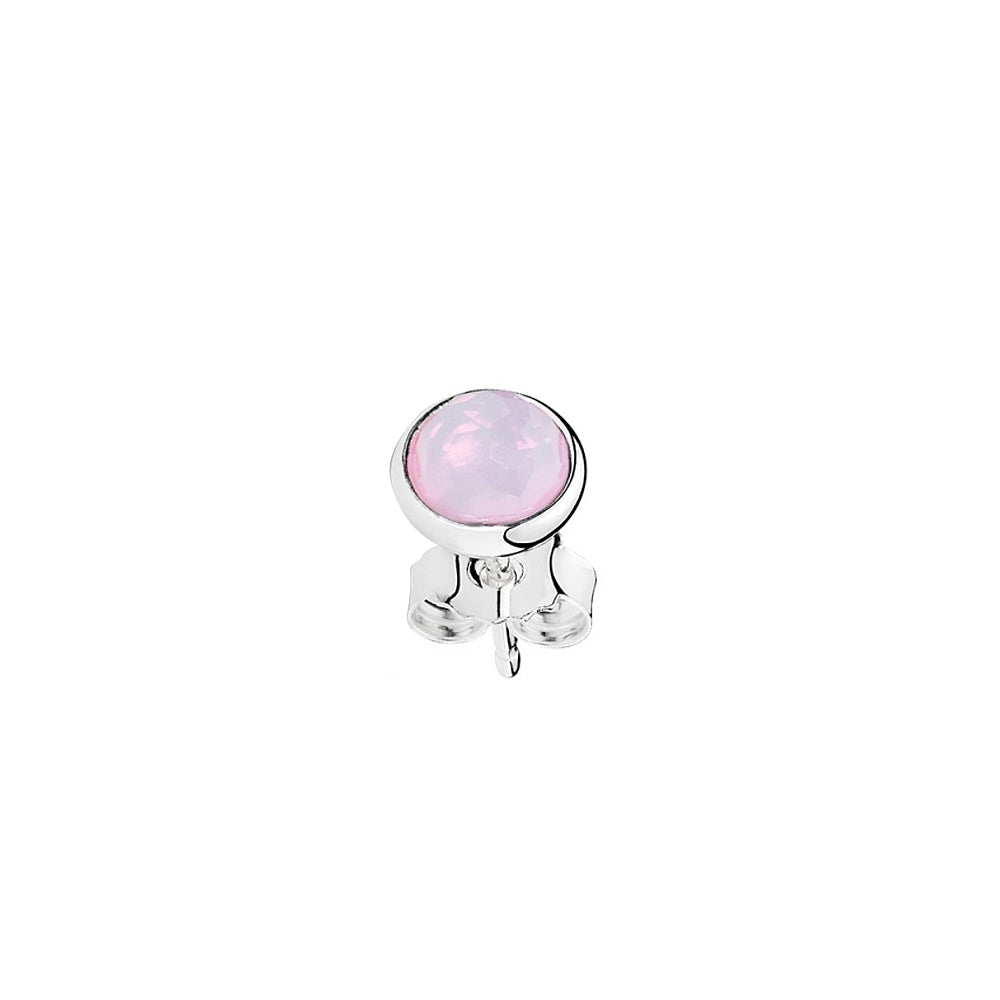 Aretes Pendientes Pandora Gota de Octubre Cristal Rosa Opalescente 290738NOP Plata 925