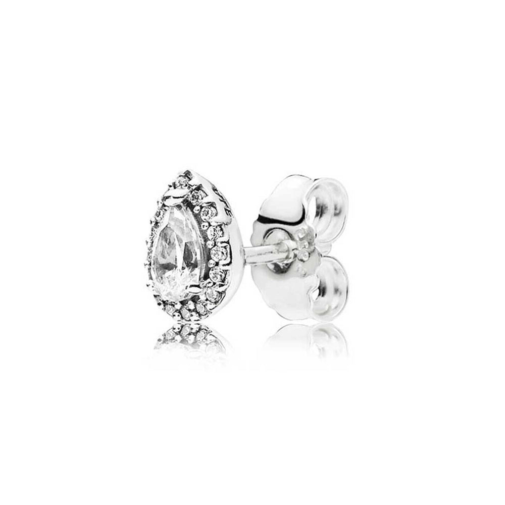 Aretes Pendientes Pandora Lagrimas Brillantes Tipo Topo 296252CZ Plata 925