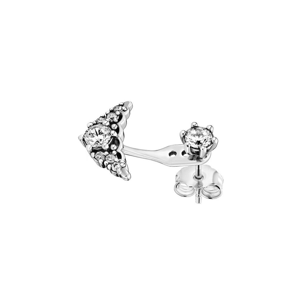 Aretes Pendientes Pandora Tiara de Cuento de Hadas 296228CZ Plata 925