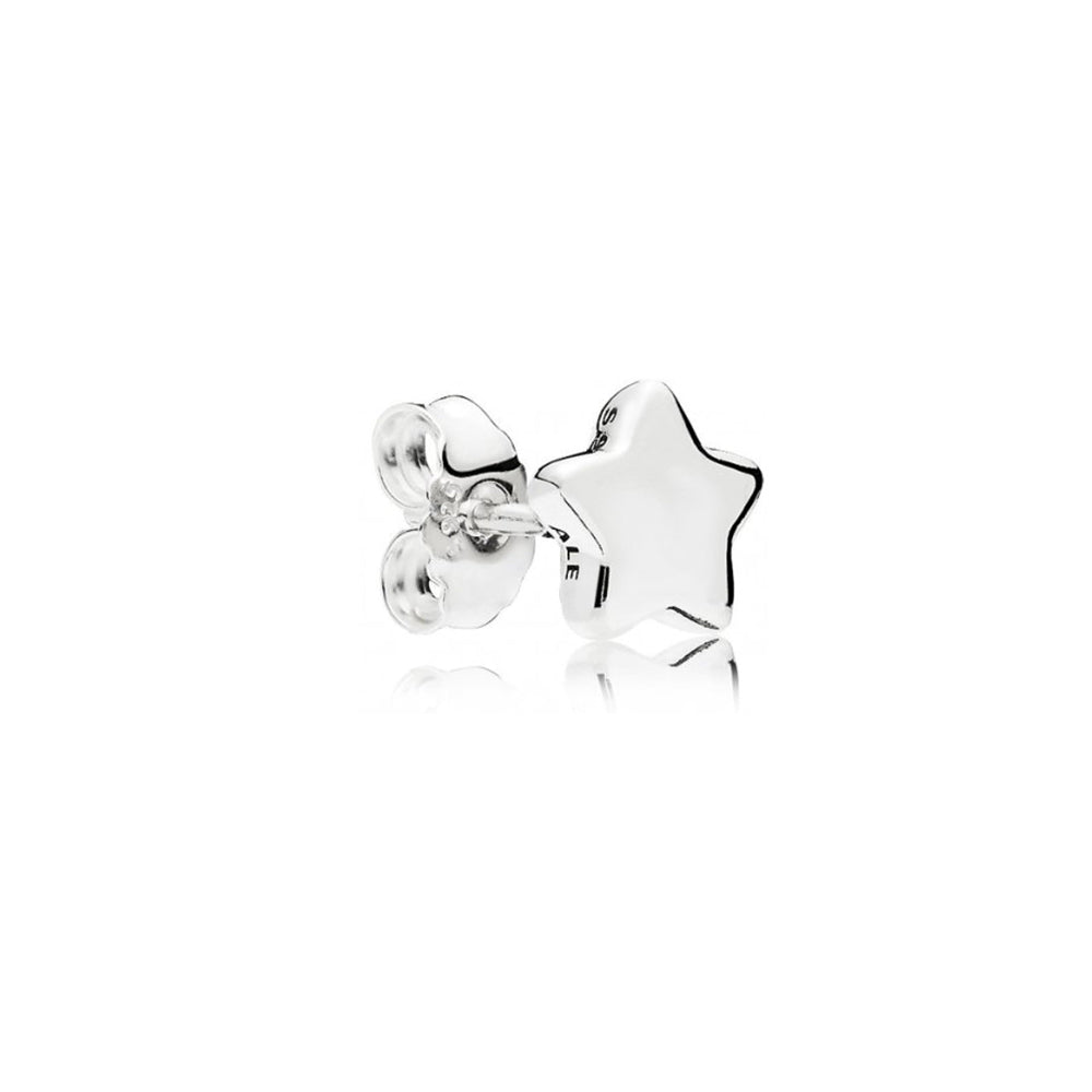 Aretes Pendientes Pandora Tipo Topo Estrellas Brillantes 296374 Plata 925