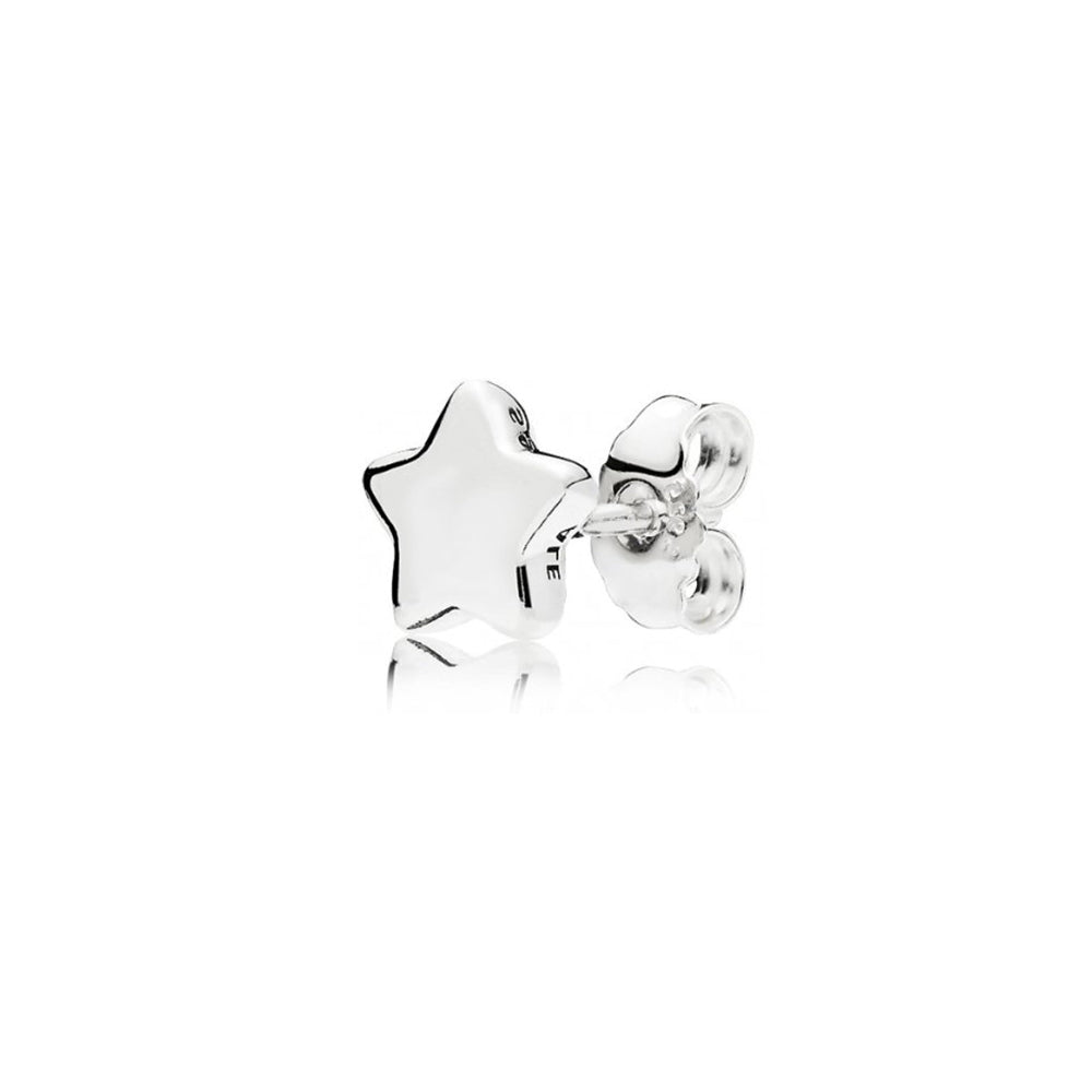 Aretes Pendientes Pandora Tipo Topo Estrellas Brillantes 296374 Plata 925