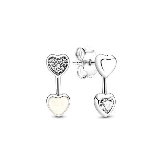 Aretes Pendientes Pandora Tipo Topo Flecha de Amor 290750CZ Plata 925