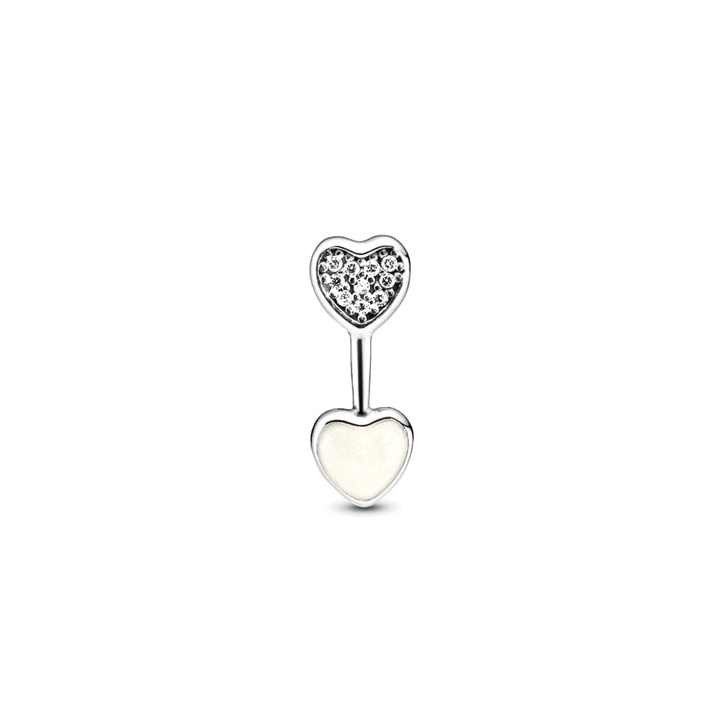 Aretes Pendientes Pandora Tipo Topo Flecha de Amor 290750CZ Plata 925