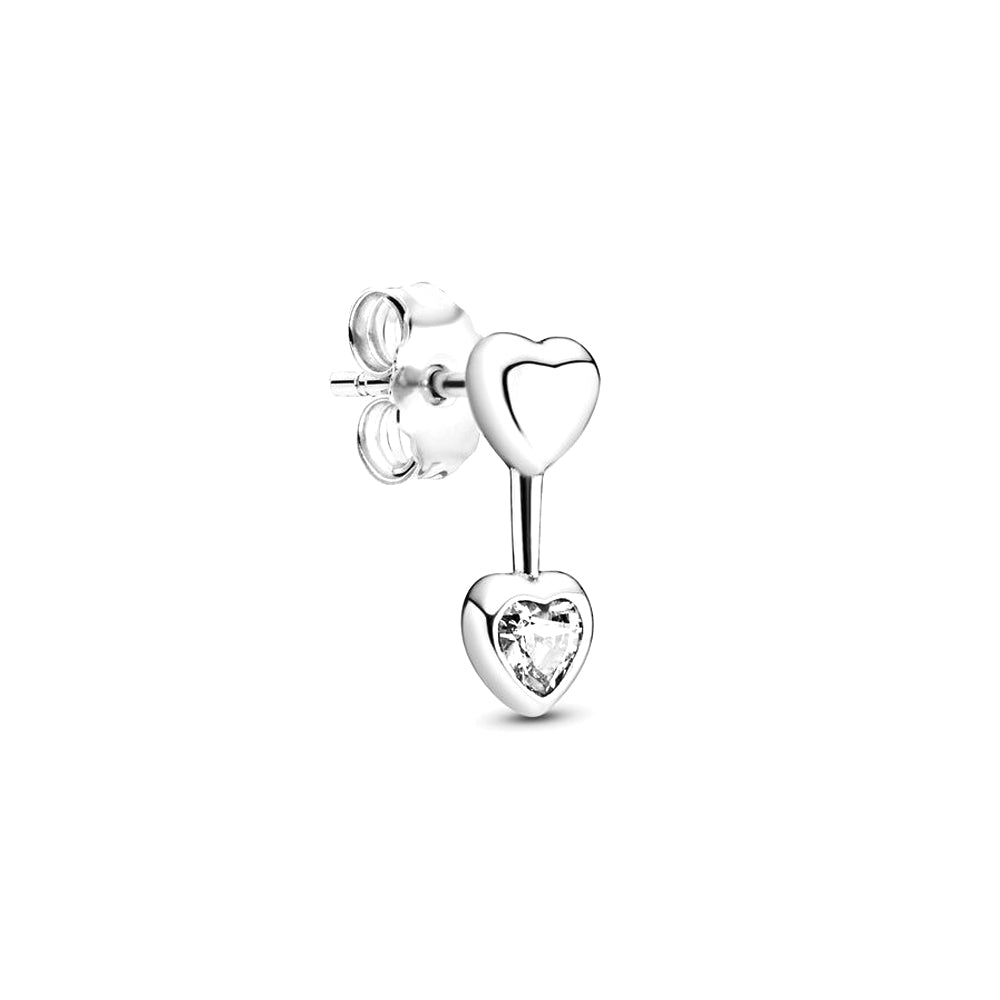 Aretes Pendientes Pandora Tipo Topo Flecha de Amor 290750CZ Plata 925