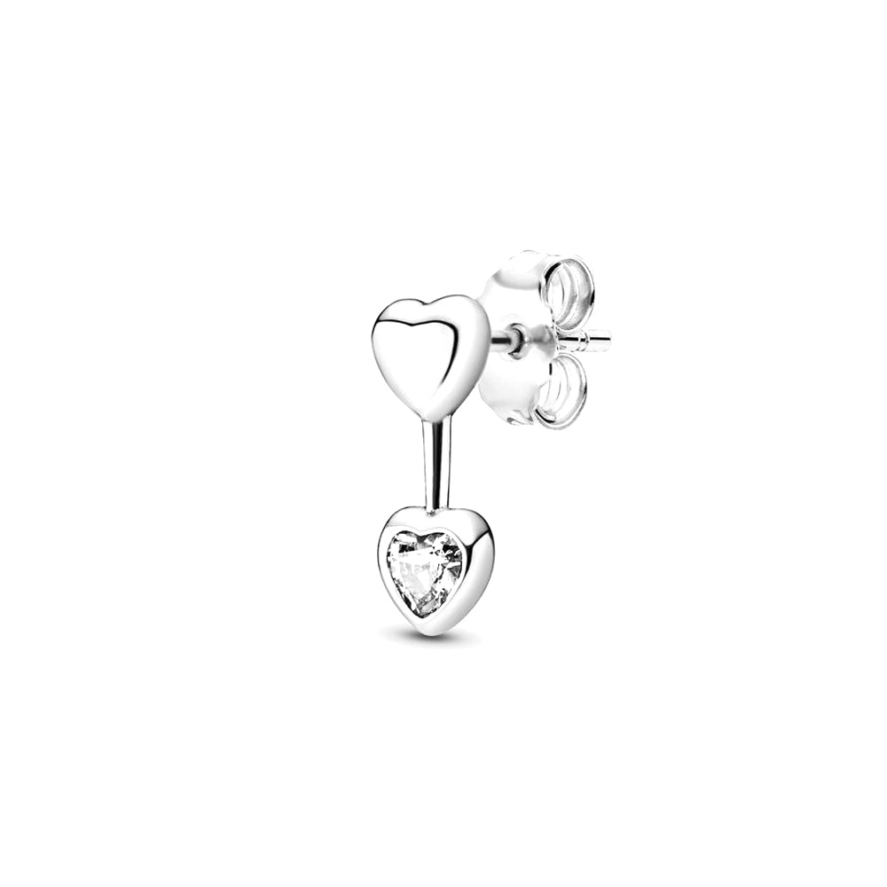 Aretes Pendientes Pandora Tipo Topo Flecha de Amor 290750CZ Plata 925