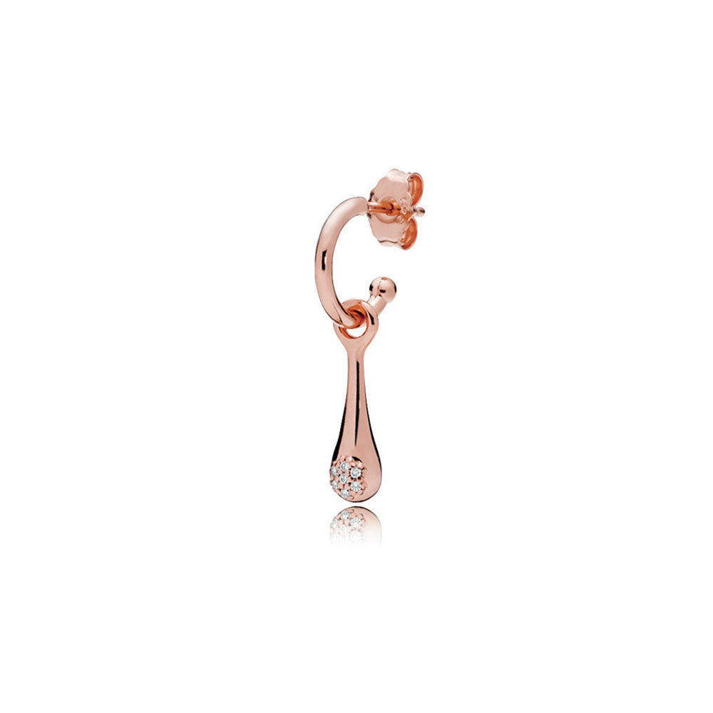 Aretes Pendientes Pandora Rose Love Pods Modernos Tipo Aro 287357CZ Plata 925