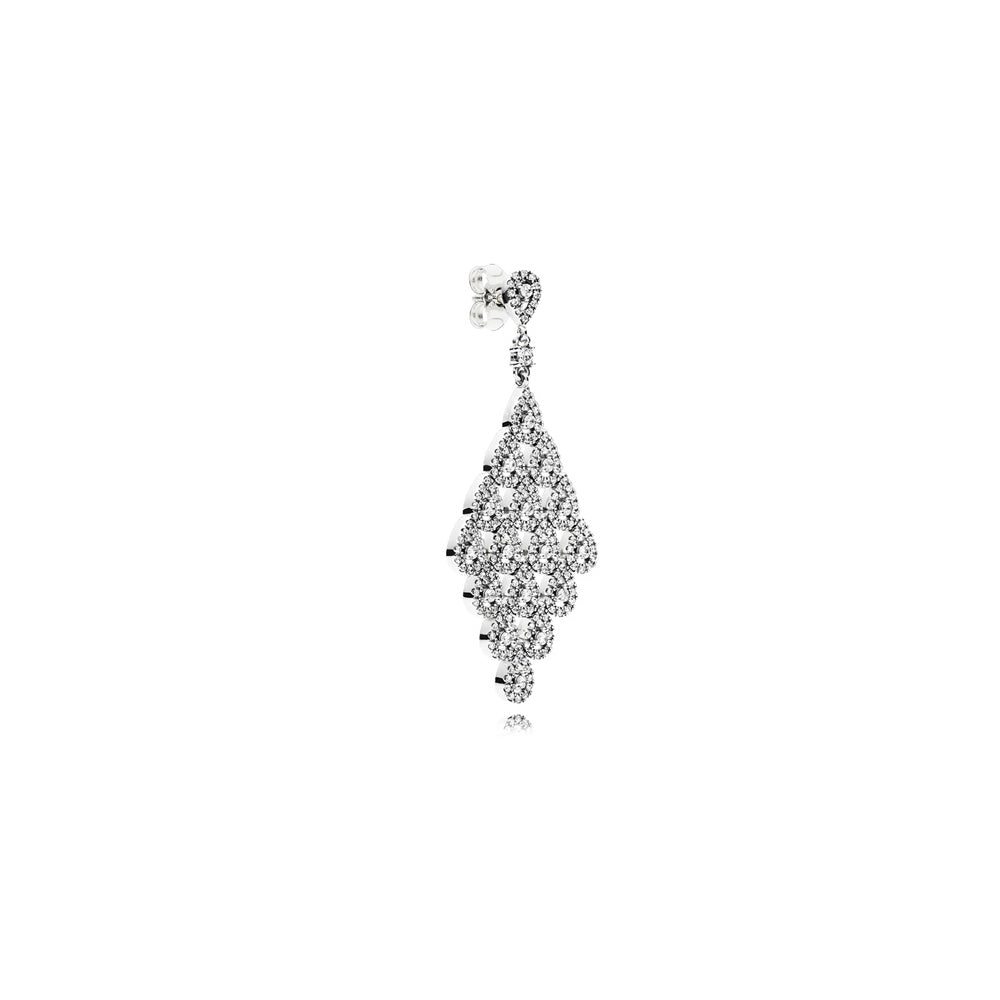 Aretes Pendientes Pandora Cascada Brillante Estilo Clasico 296321CZ Plata 925