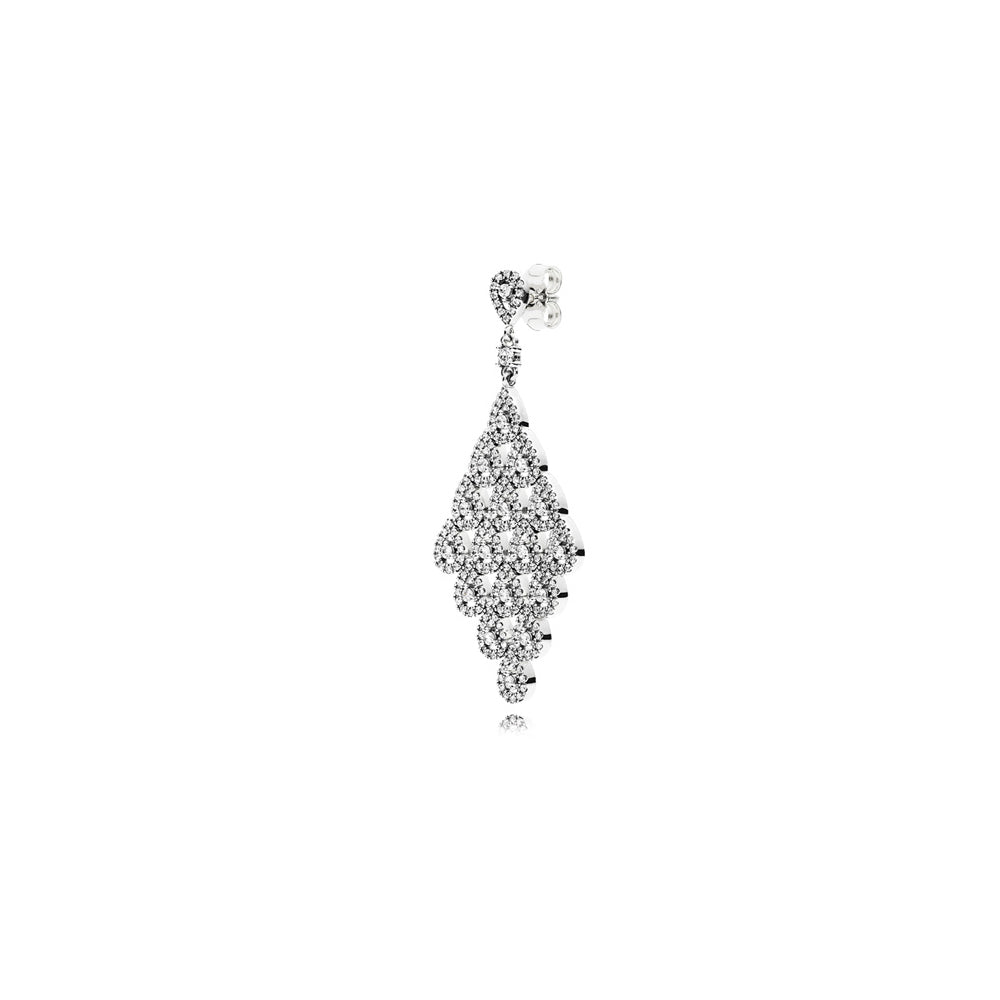 Aretes Pendientes Pandora Cascada Brillante Estilo Clasico 296321CZ Plata 925