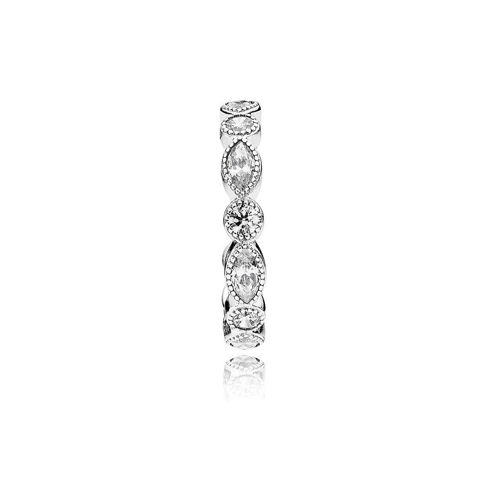 Aretes Pendientes Pandora Circulo de Lagrimas Brillantes 290724CZ Plata 925