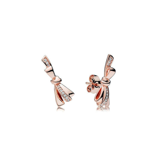 Aretes Pendientes Pandora Rose Lazo Brillante 287234CZ Plata 925